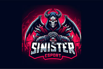 design awesome sinister mascot logo with unlimited revisions