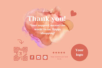 create an easily editable thank you card template in canva