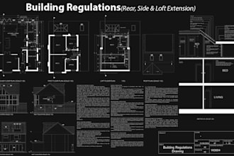 prepare uk building regulation and construction details with notes