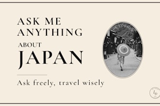 help you plan your trip to japan or answer any questions