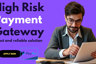 setup high risk payment gateway, merchant account 2d, 3d, payment processor