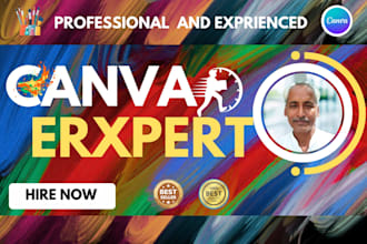 design stunning graphics and template as a canva expert