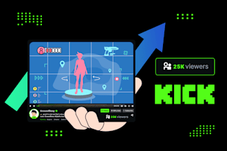 organic twitch promotion, kick promotion, to bring twitch and kick live viewers