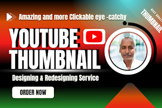design attractive, clickbait mind blowing youtube thumbnail