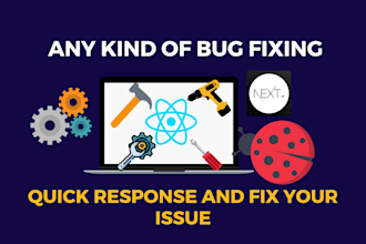 fix bugs and errors in your reactjs or nextjs website