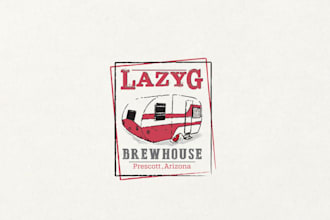 design a modern, craft brewery logo for your beer brand