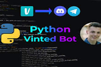 build vinted bot, offerup bot,discord vinted bot, ebay bot, shopify bot, python