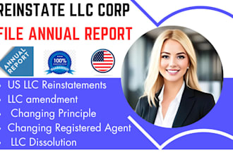 do llc registration annual report reinstatement tax return