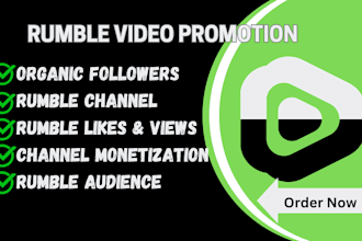 promote your rumble channel to gain more audiences