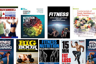 design health and fitness ebook, pdf lead magnet, gym book , workout plan