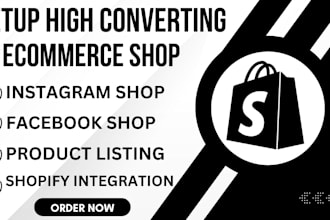 setup facebook shop, instagram shop, tiktok shop and tiktok marketing