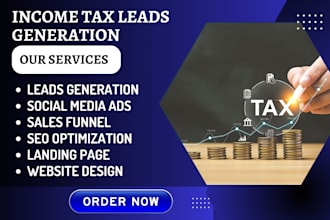 tax debt resolution leads tax preparation tax retirement planning leads