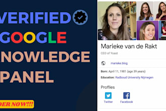 create a perfect google knowledge panel for personal branding