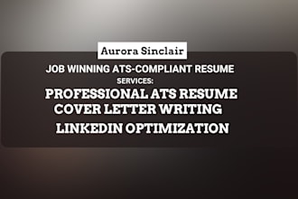 write a professional ats resume and optimize your linkedin profile