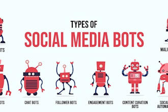 develop tiktok livestreaming bot, instagram API bot, youtube bot, snapchat bot