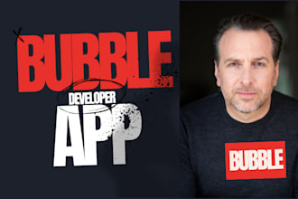 build bubble web app, marketplace, saas, ai integration with bubble io