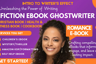 ghostwrite fiction and non fiction ebook, writer self help book, amazon kdp