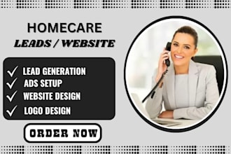 home care leads elderly care leads ads setup facebook page website design