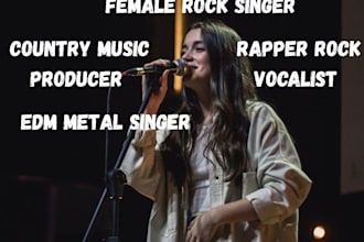 be your female rock singer country music producer rapper rock edm metal vocalist