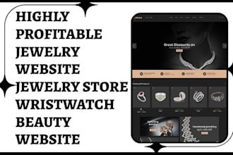 design jewelry website wrist watch shopify store beauty website fashion website