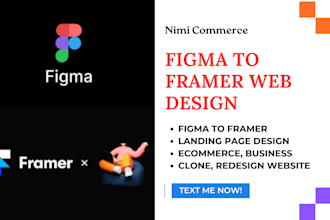 figma to framer website design framer developer framer landing page redesign cms