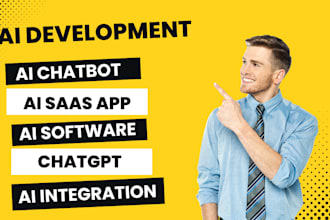 do custom chatgpt web app, ai saas app, ai mobile app, ai integration, ai app