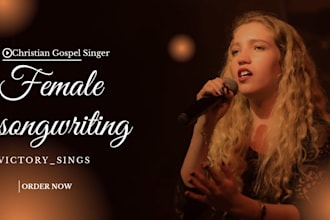 do female vocalist christian singer songwriter worship song jingle pop edm rnb