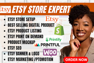 setup etsy digital product shop, shopify etsy print on demand, digital products