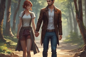 draw couple character from photo in anime style
