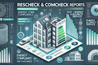 do rescheck and comcheck report for energy code compliance