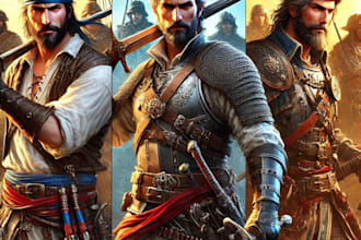 draw tactical, warrior ,or military themed illustrations
