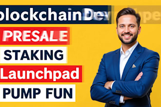 build web3 dapp blockchain, presale website,dex, fork pump fun, ai agent, solana