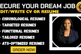 write a professional chronological and targeted resume functional resume writing
