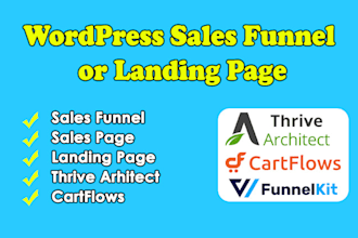 do sales funnel or sales page in wordpress