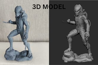 do 3d model 3d character 3d design 3d sculpting miniature 3d toy for 3d printing