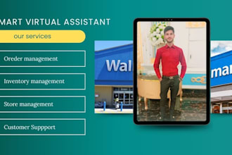 be your walmart VA for walmart seller central management