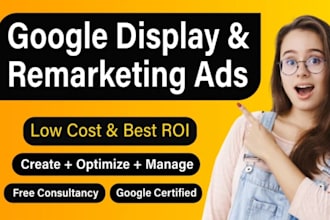 create and manage google ads facebook ads retarget marketing campaigns