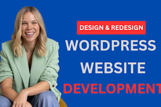 create a wordpress blog website or business website, author or blogger website