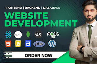 be your front end developer and back end developer