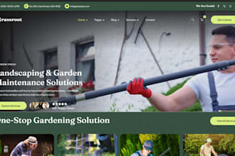 build squarespace cleaning website lawn care, gardening, landscapping website