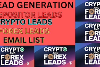 provide hot forex leads, crypto leads, forex crypto leads, email list, contact