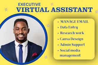 be your social media manager, personal assistant executive virtual assistant