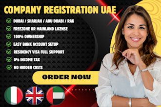 assist to register company in uae and visa support, dubai