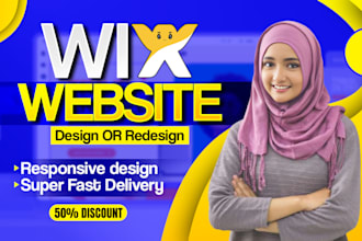 build wix website design redesign wix website develop wix design or wix redesign
