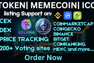do exchange listing ico token coin listing on coingecko coinmarketcap coingecko