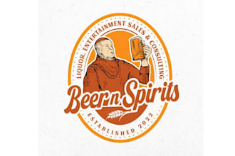 design commercial beer and liquor sales logo