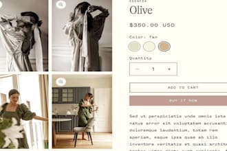 design luxury clothing shopify store clothing website