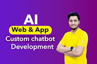 develop ai mobile app ai website ai chatbot ai software as full stack developer