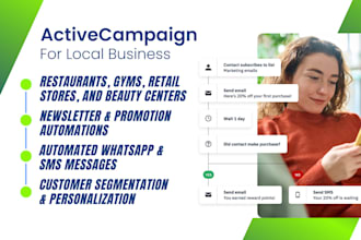 plan and set up activecampaign automations for  local businesses
