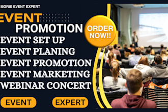 promote your event, market eventbrite, plan webinars, concerts, and event setup